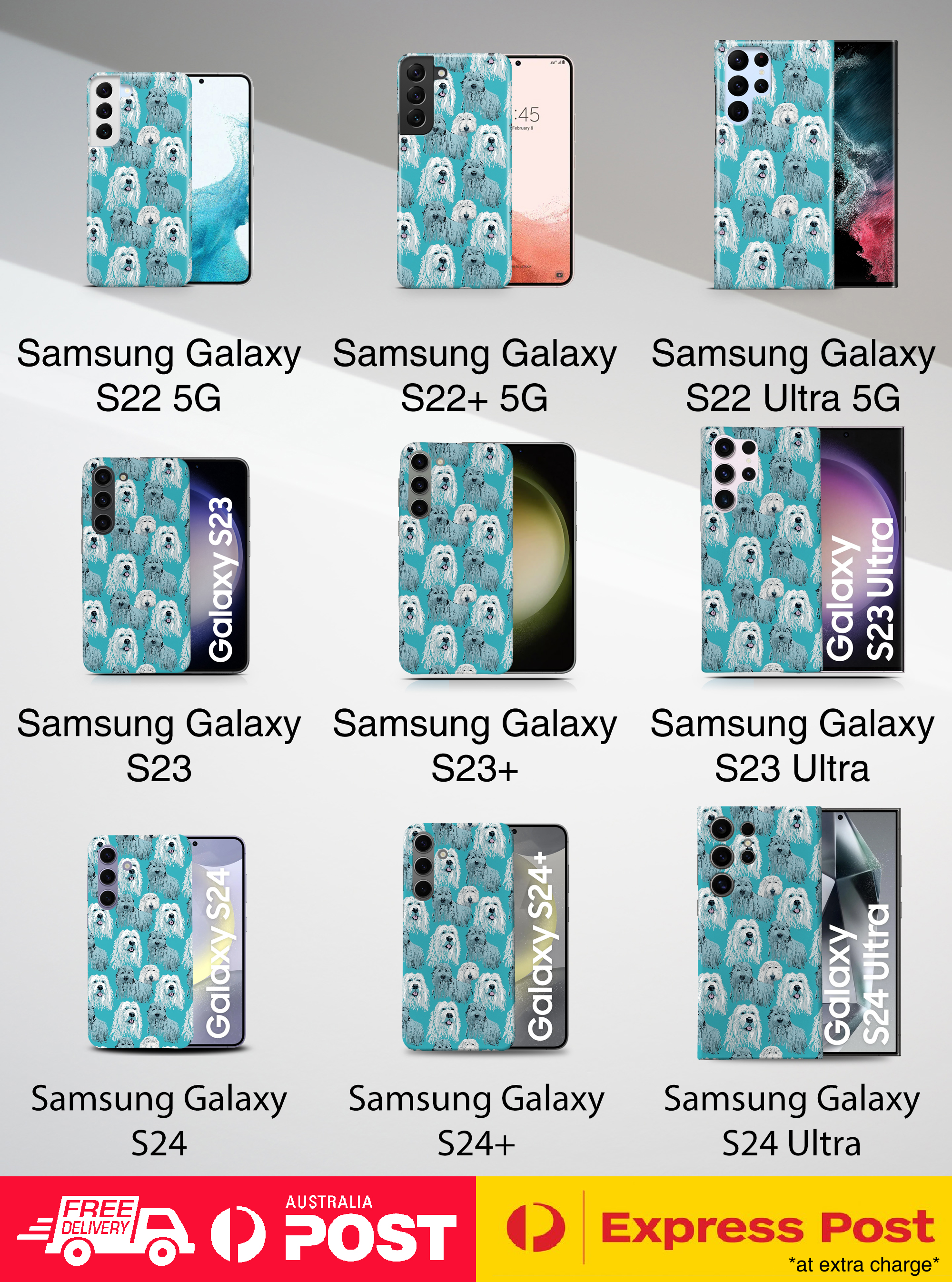 CASE COVER FOR SAMSUNG GALAXY|CUTE BERGAMASCO SHEPHERD PUPPY DOG PATTERN #A2 - Picture 14 of 20