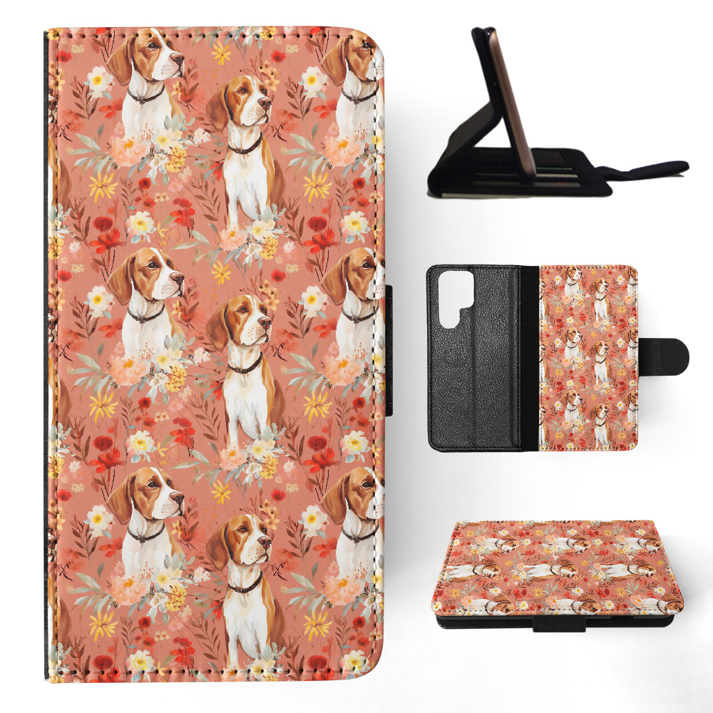FUNDA ABATIBLE PARA SAMSUNG GALAXY|POINTER (PUNTERO INGLÉS) PATRÓN PERRO CACHORRO #A2 - Imagen 30 de 36