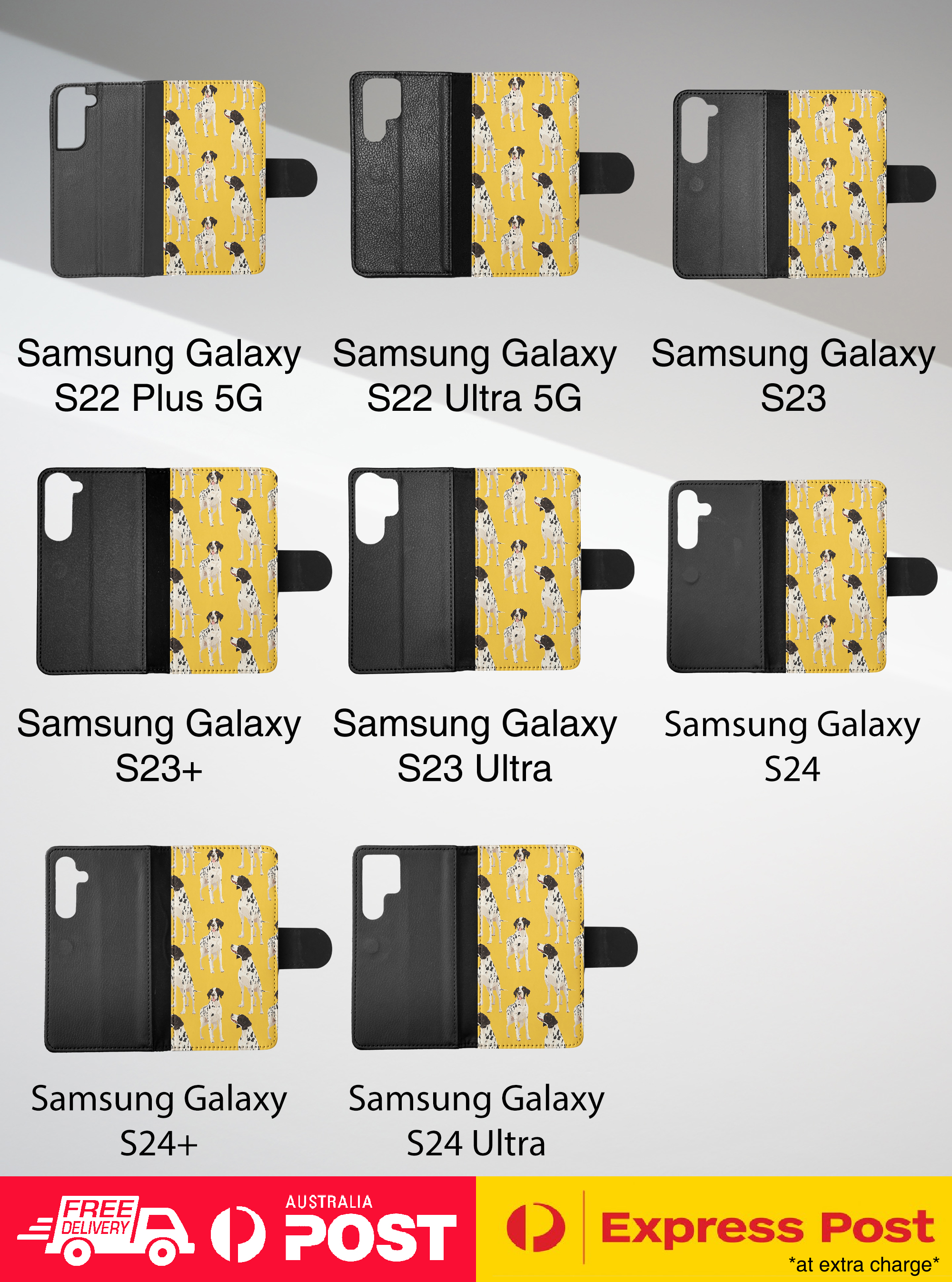 FUNDA ABATIBLE PARA SAMSUNG GALAXY|POINTER (PUNTERO INGLÉS) PATRÓN PERRO CACHORRO #A2 - Imagen 22 de 36
