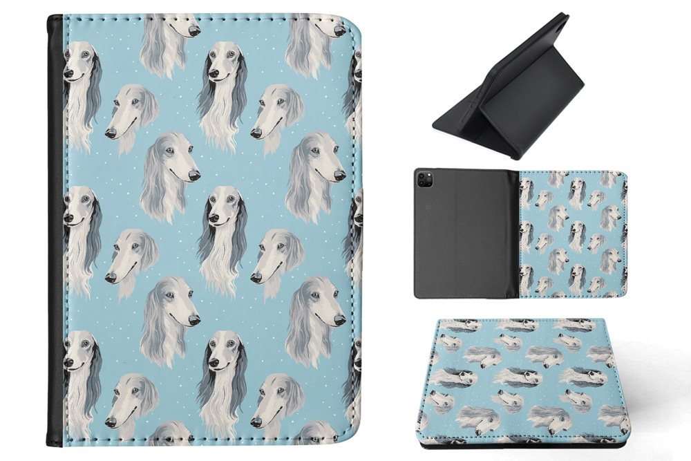 CASE COVER FOR APPLE IPAD|CUTE SALUKI PUPPY DOG CANINE PATTERN #A1