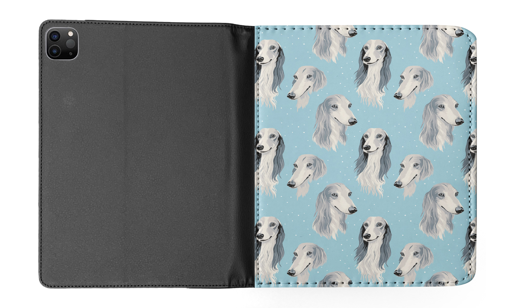 CASE COVER FOR APPLE IPAD|CUTE SALUKI PUPPY DOG CANINE PATTERN #A1