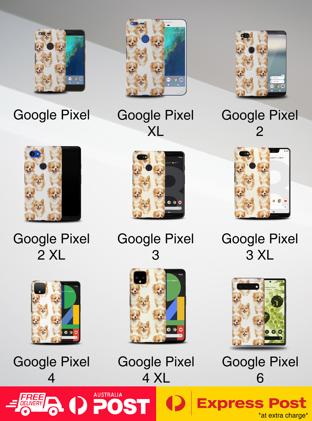 CASE COVER FOR GOOGLE PIXEL|CUTE POMCHI PUPPY DOG CANINE PATTERN #A1 - Picture 12 of 16