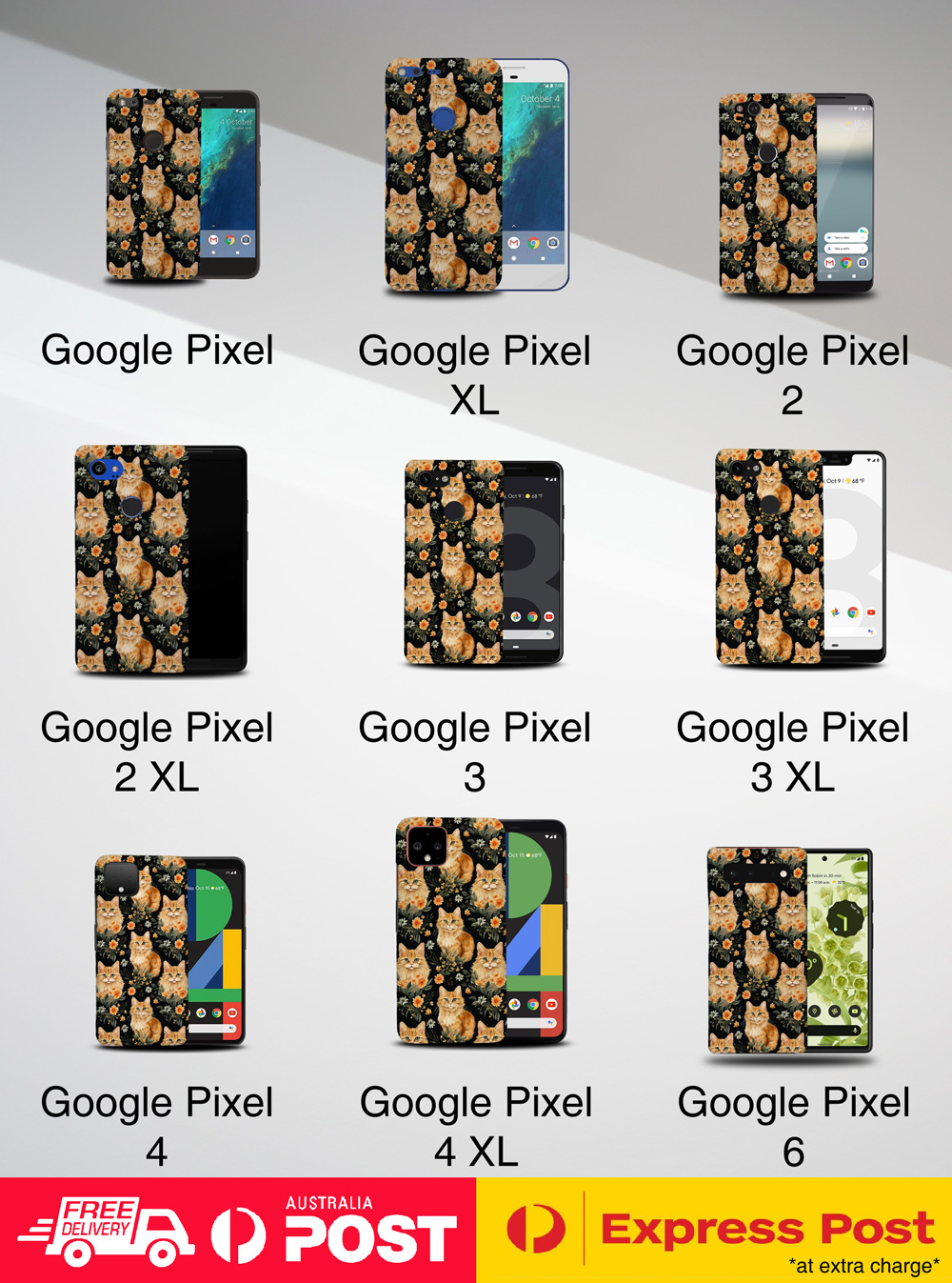 CASE COVER FOR GOOGLE PIXEL|CUTE AMERICAN BOBTAIL KITTEN CAT PATTERN #A2 - Picture 9 of 16