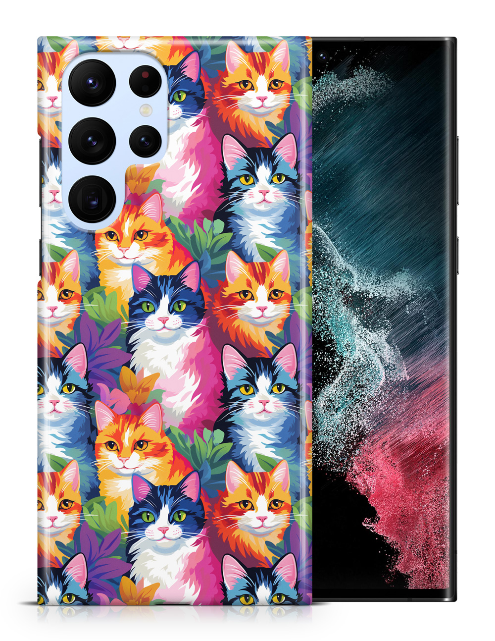 FUNDA FUNDA PARA SAMSUNG GALAXY|LINDO PATRÓN DE GATO GATITO PELO ALAMBRE AMERICANO #A1 - Imagen 18 de 20