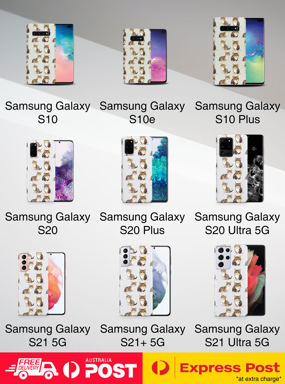 FUNDA FUNDA PARA SAMSUNG GALAXY|LINDO PATRÓN DE GATO GATITO PELO ALAMBRE AMERICANO #A1 - Imagen 13 de 20