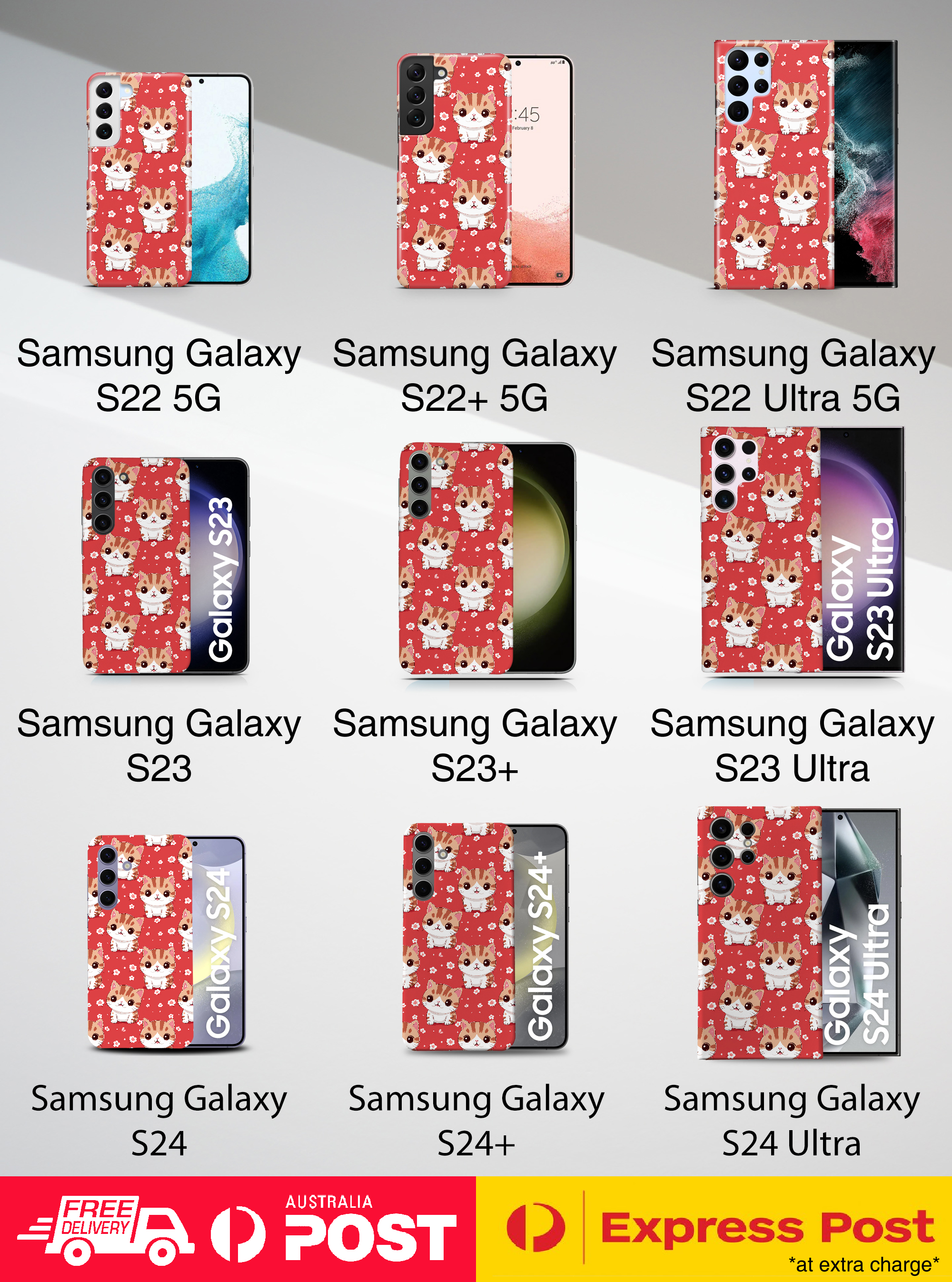 FUNDA FUNDA PARA SAMSUNG GALAXY|LINDO PATRÓN DE GATO GATITO PELO ALAMBRE AMERICANO #A1 - Imagen 17 de 20