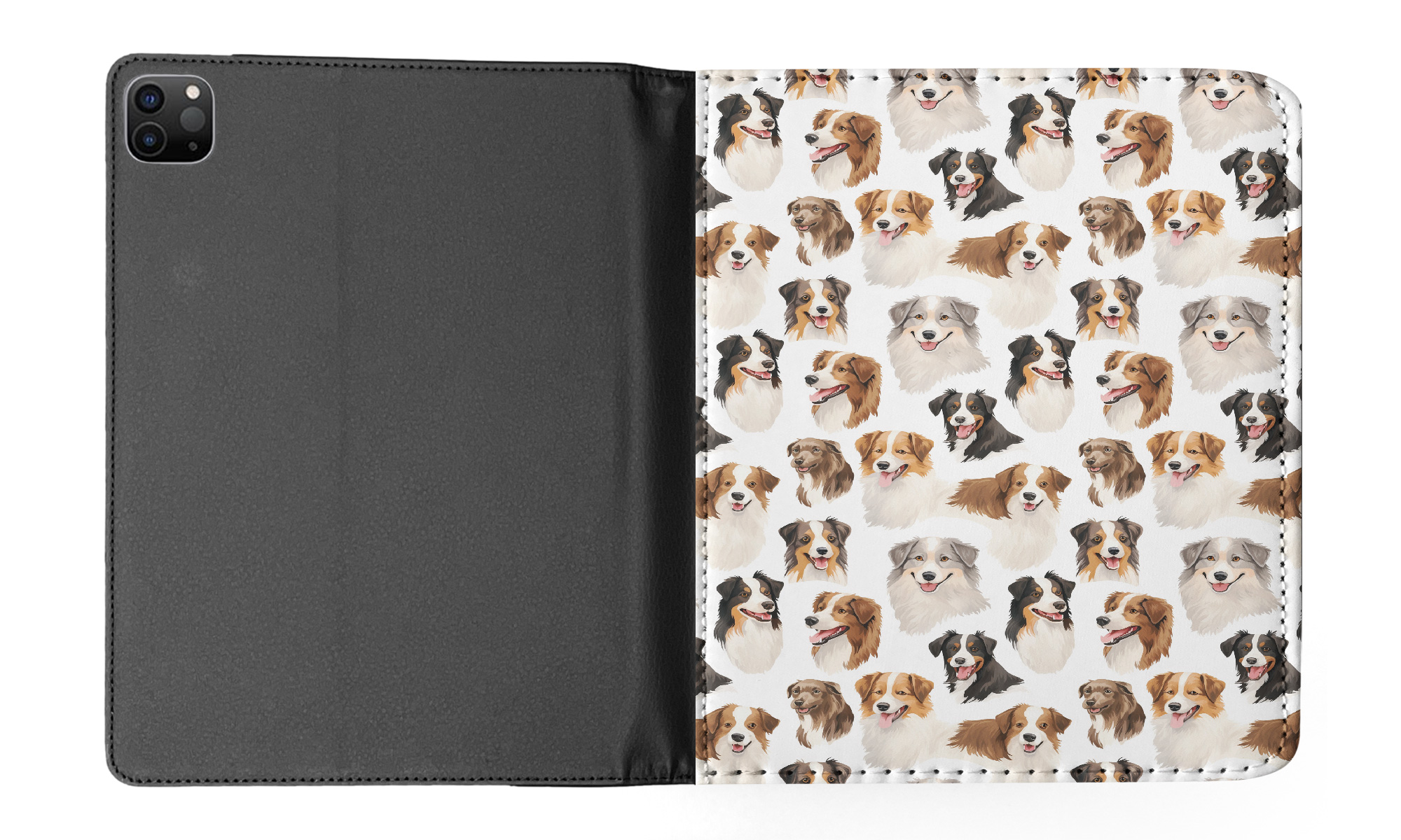 CASE COVER FOR APPLE IPAD|AUSTRALIAN SHEPHERD PUPPY DOG CANINE PATTERN #A1