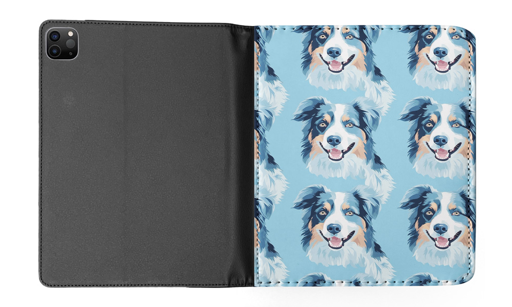 CASE COVER FOR APPLE IPAD|AUSTRALIAN SHEPHERD PUPPY DOG CANINE PATTERN #A1