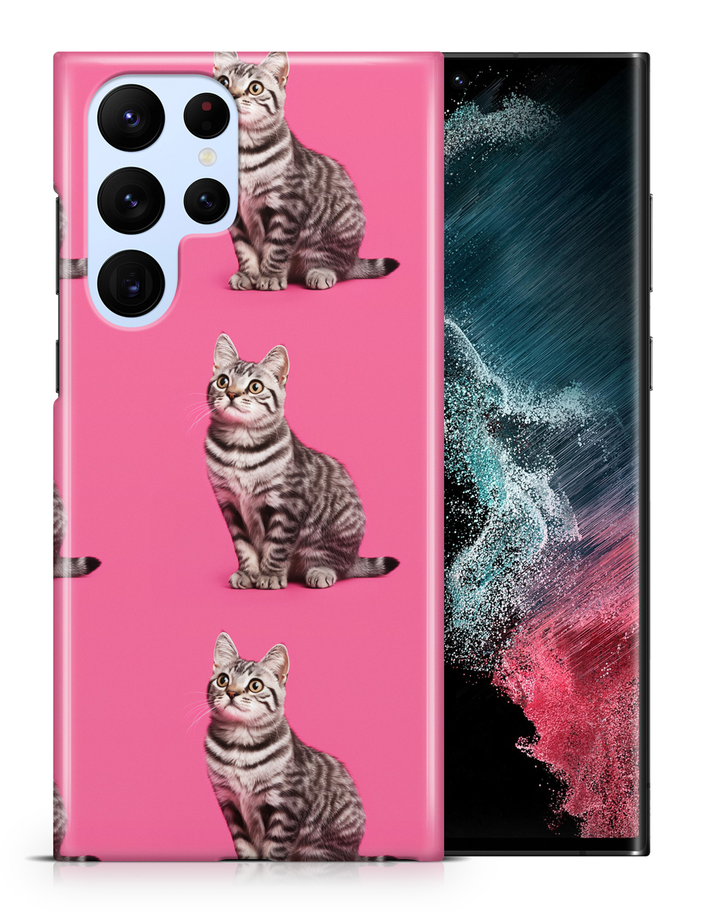 FUNDA FUNDA PARA SAMSUNG GALAXY|LINDA BRASILEÑA PELO CORTO GATITO PATRÓN GATO #A1 - Imagen 6 de 20