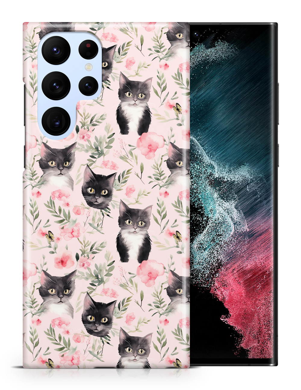 FUNDA FUNDA PARA SAMSUNG GALAXY|LINDA BRASILEÑA PELO CORTO GATITO PATRÓN GATO #A1 - Imagen 9 de 20