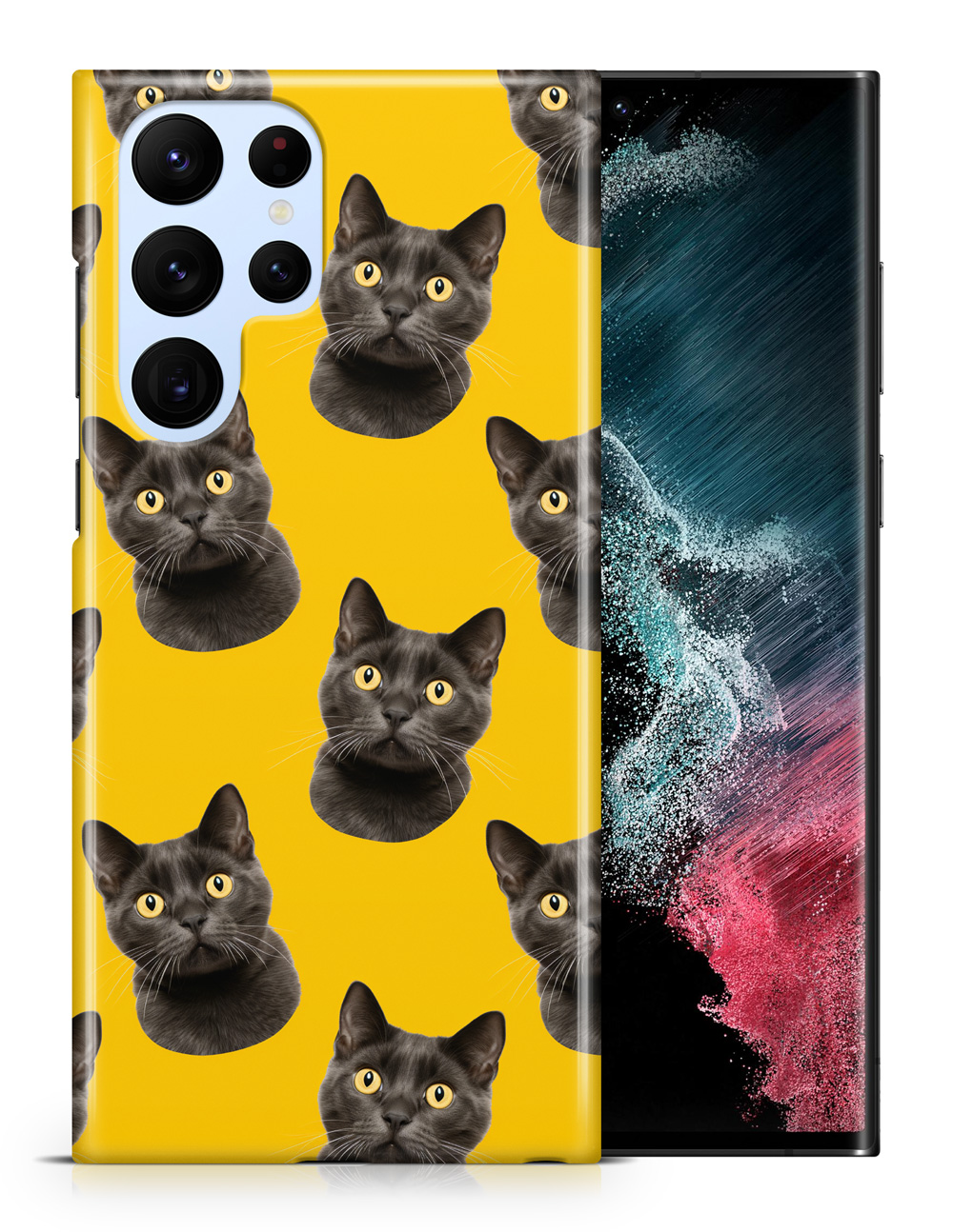FUNDA FUNDA PARA SAMSUNG GALAXY|LINDA BRASILEÑA PELO CORTO GATITO PATRÓN GATO #A1 - Imagen 15 de 20