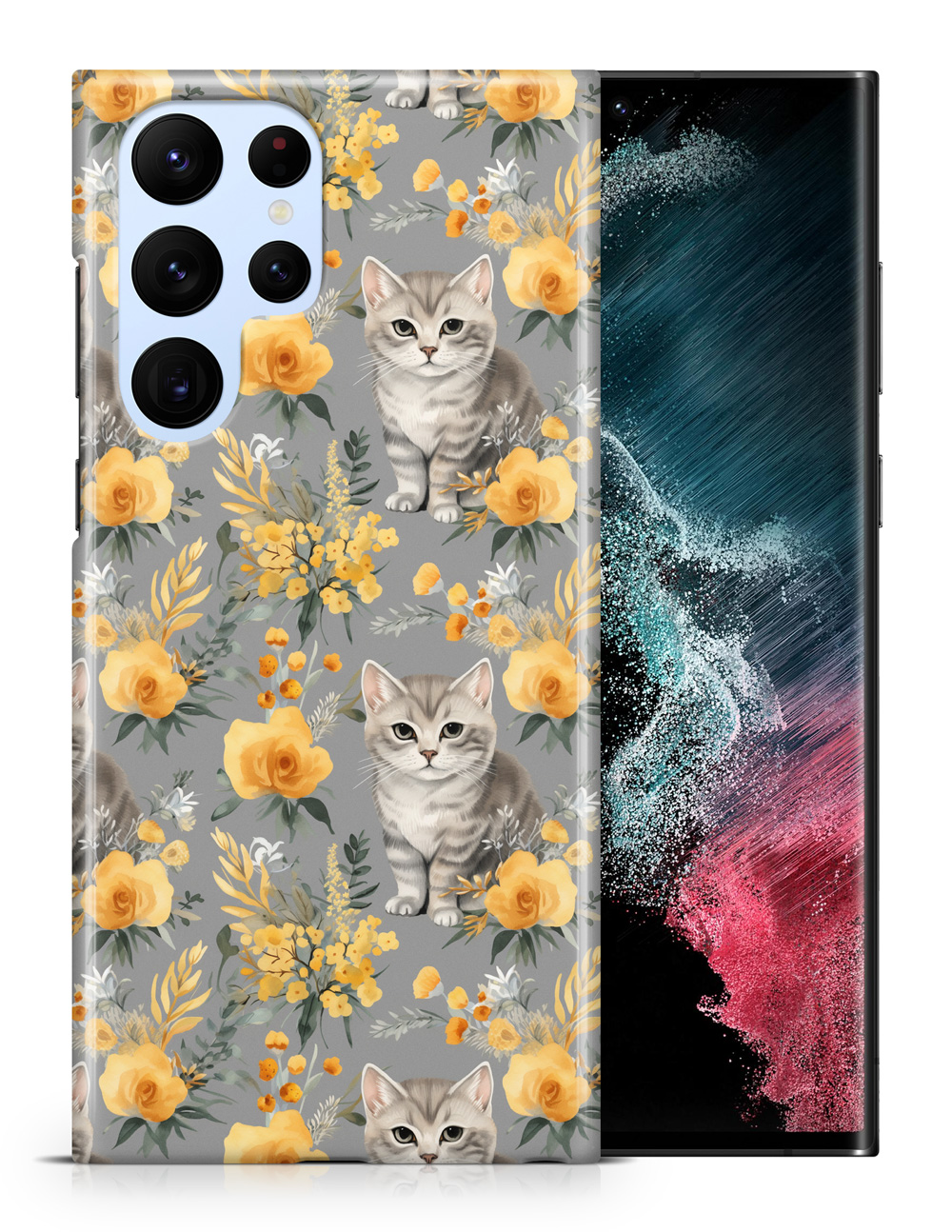 FUNDA FUNDA PARA SAMSUNG GALAXY|LINDA BRASILEÑA PELO CORTO GATITO PATRÓN GATO #A1 - Imagen 18 de 20