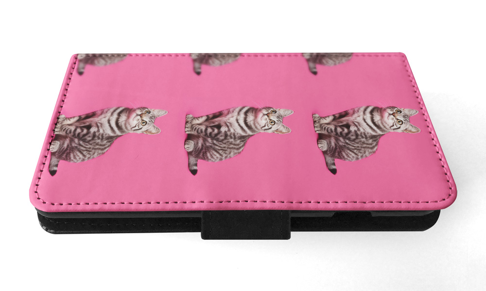 FUNDA ABATIBLE PARA SAMSUNG GALAXY|LINDA BRASILEÑA PELO CORTO GATITO PATRÓN GATO #A1 - Imagen 4 de 36