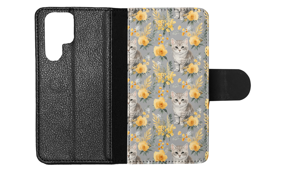 FUNDA ABATIBLE PARA SAMSUNG GALAXY|LINDA BRASILEÑA PELO CORTO GATITO PATRÓN GATO #A1 - Imagen 33 de 36