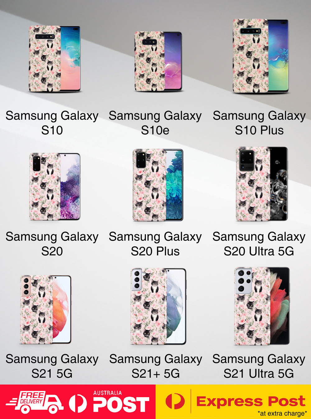 FUNDA FUNDA PARA SAMSUNG GALAXY|LINDA BRASILEÑA PELO CORTO GATITO PATRÓN GATO #A1 - Imagen 10 de 20