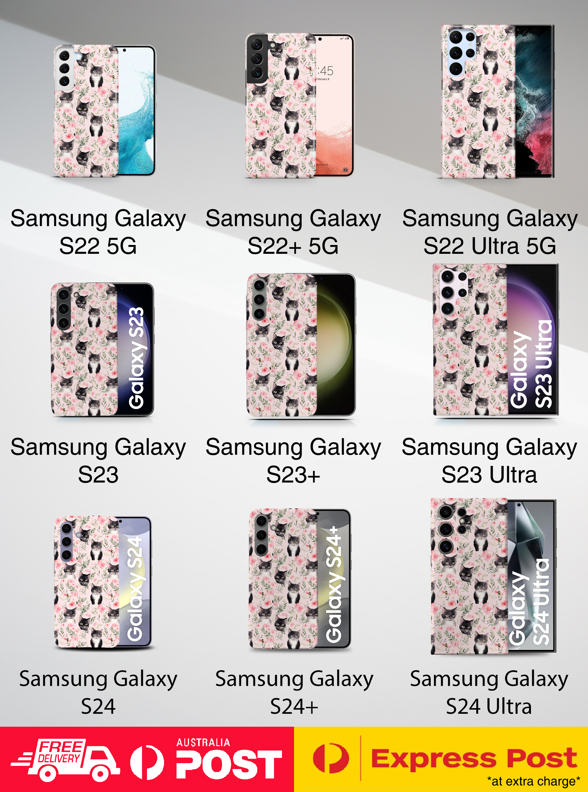 FUNDA FUNDA PARA SAMSUNG GALAXY|LINDA BRASILEÑA PELO CORTO GATITO PATRÓN GATO #A1 - Imagen 11 de 20