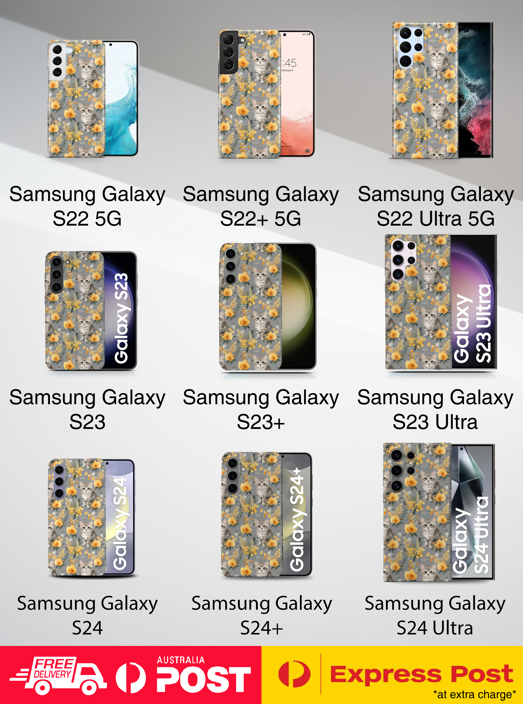 FUNDA FUNDA PARA SAMSUNG GALAXY|LINDA BRASILEÑA PELO CORTO GATITO PATRÓN GATO #A1 - Imagen 20 de 20