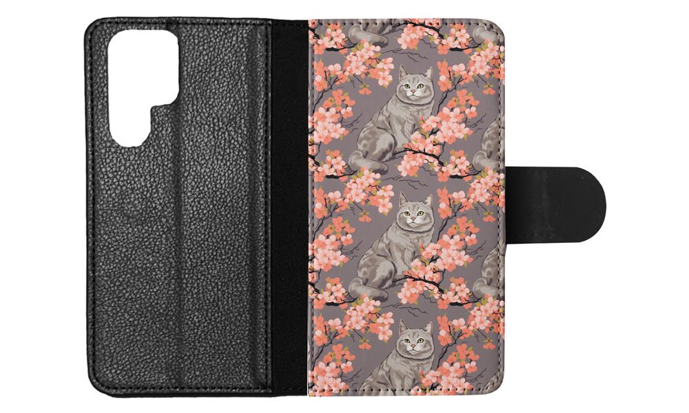 FUNDA ABATIBLE PARA SAMSUNG GALAXY|LINDA BRASILEÑA PELO CORTO GATITO PATRÓN GATO #A2 - Imagen 5 de 36