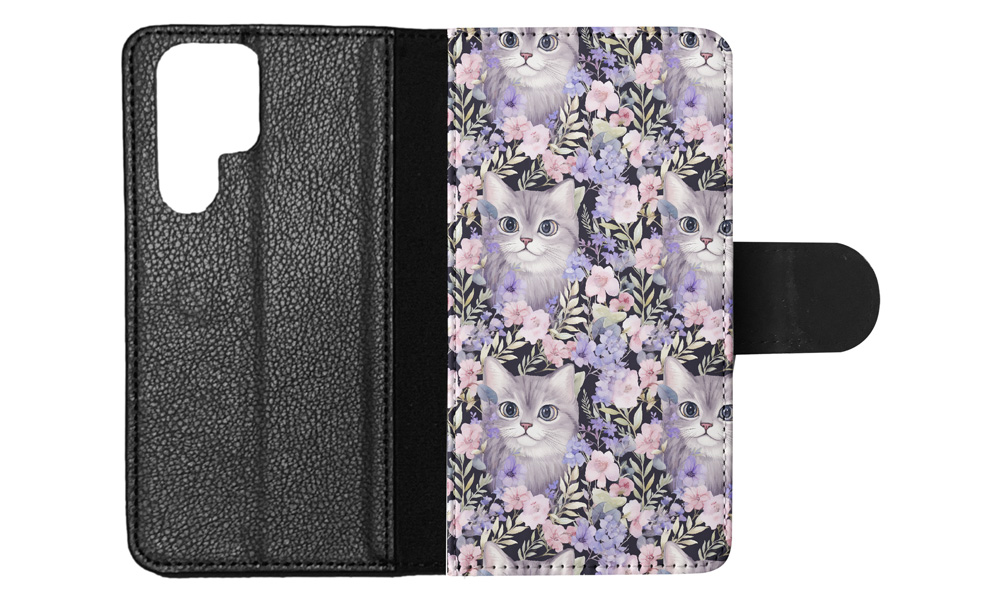 FUNDA ABATIBLE PARA SAMSUNG GALAXY|LINDA BRASILEÑA PELO CORTO GATITO PATRÓN GATO #A2 - Imagen 12 de 36