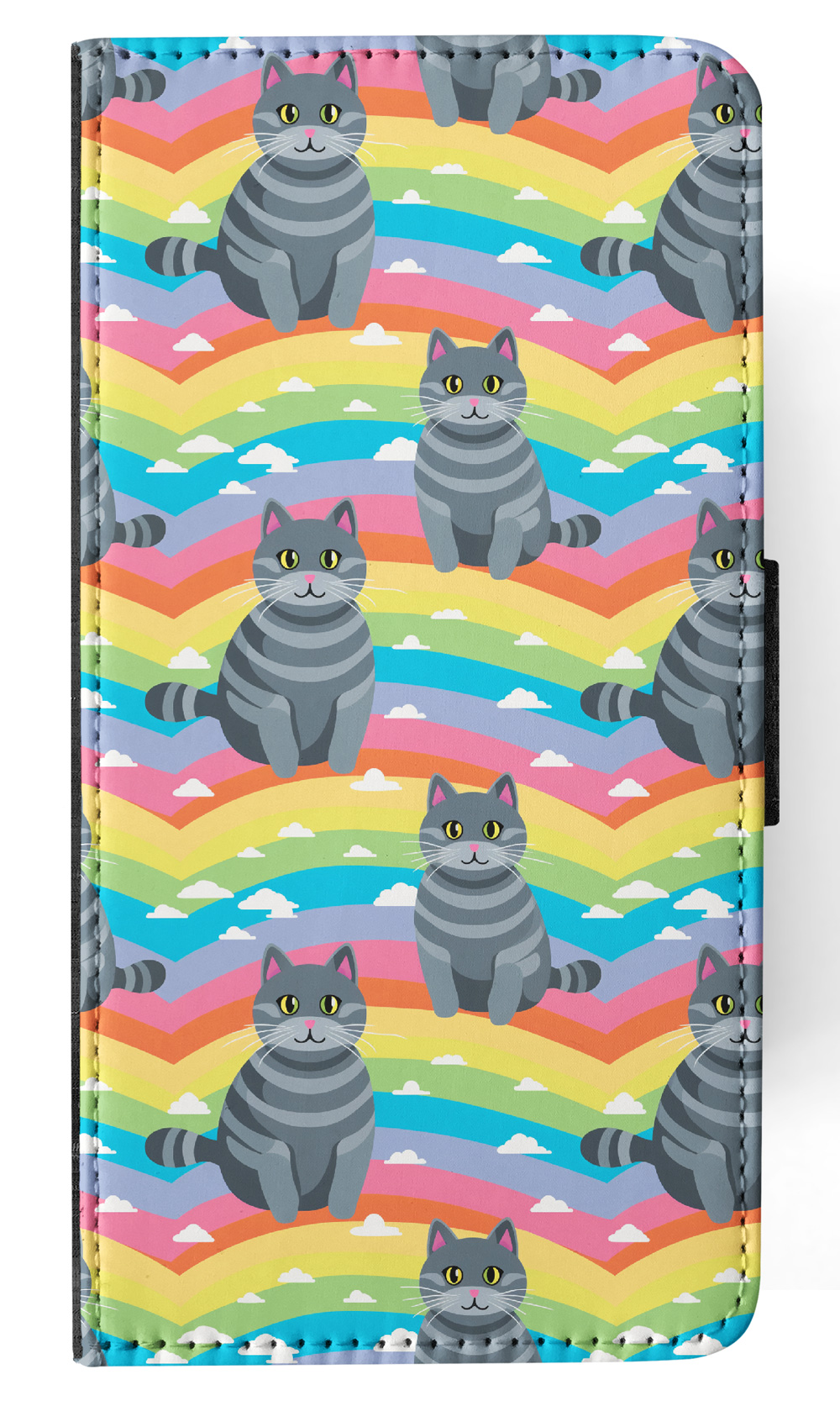 FUNDA ABATIBLE PARA SAMSUNG GALAXY|LINDA BRASILEÑA PELO CORTO GATITO PATRÓN GATO #A2 - Imagen 24 de 36
