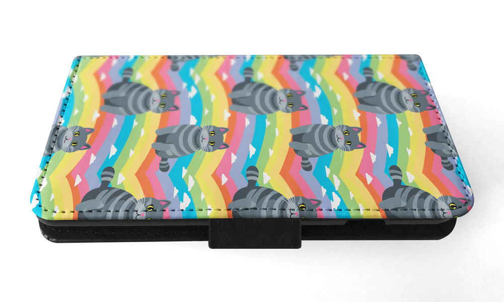 FUNDA ABATIBLE PARA SAMSUNG GALAXY|LINDA BRASILEÑA PELO CORTO GATITO PATRÓN GATO #A2 - Imagen 25 de 36