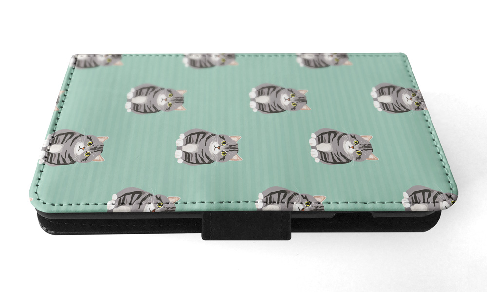 FUNDA ABATIBLE PARA SAMSUNG GALAXY|LINDA BRASILEÑA PELO CORTO GATITO PATRÓN GATO #A2 - Imagen 32 de 36