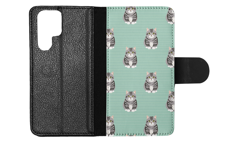 FUNDA ABATIBLE PARA SAMSUNG GALAXY|LINDA BRASILEÑA PELO CORTO GATITO PATRÓN GATO #A2 - Imagen 33 de 36