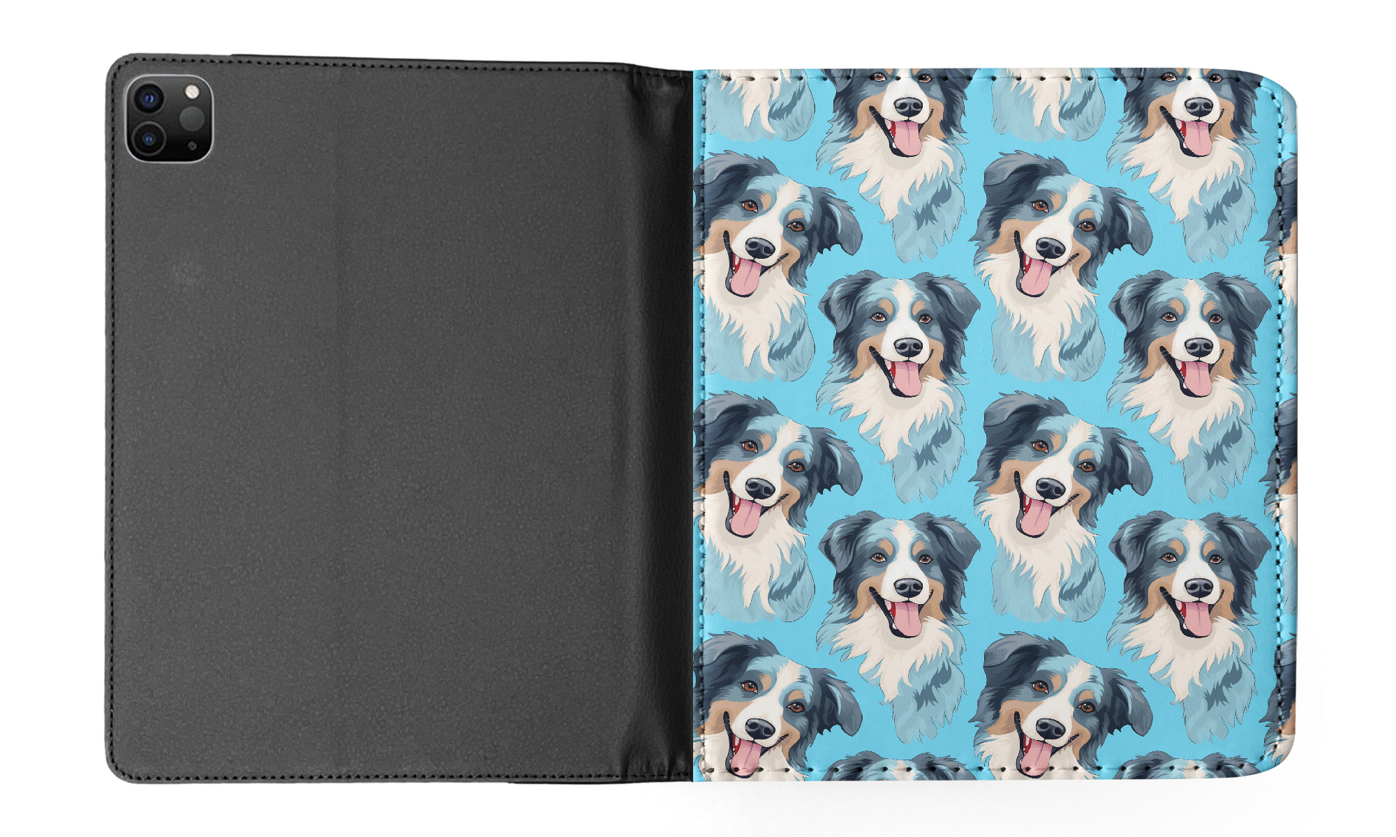 CASE COVER FOR APPLE IPAD|AUSTRALIAN SHEPHERD PUPPY DOG CANINE PATTERN #A2