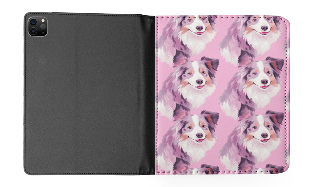 CASE COVER FOR APPLE IPAD|AUSTRALIAN SHEPHERD PUPPY DOG CANINE PATTERN #A2