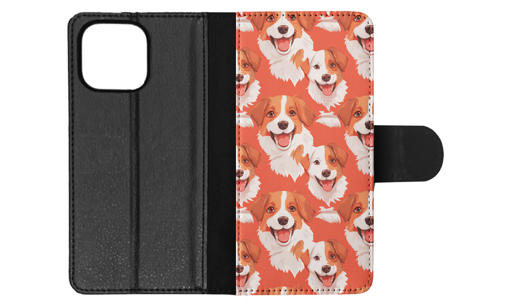 FLIP CASE FOR APPLE IPHONE|AUSTRALIAN SHEPHERD PUPPY DOG CANINE PATTERN #A2