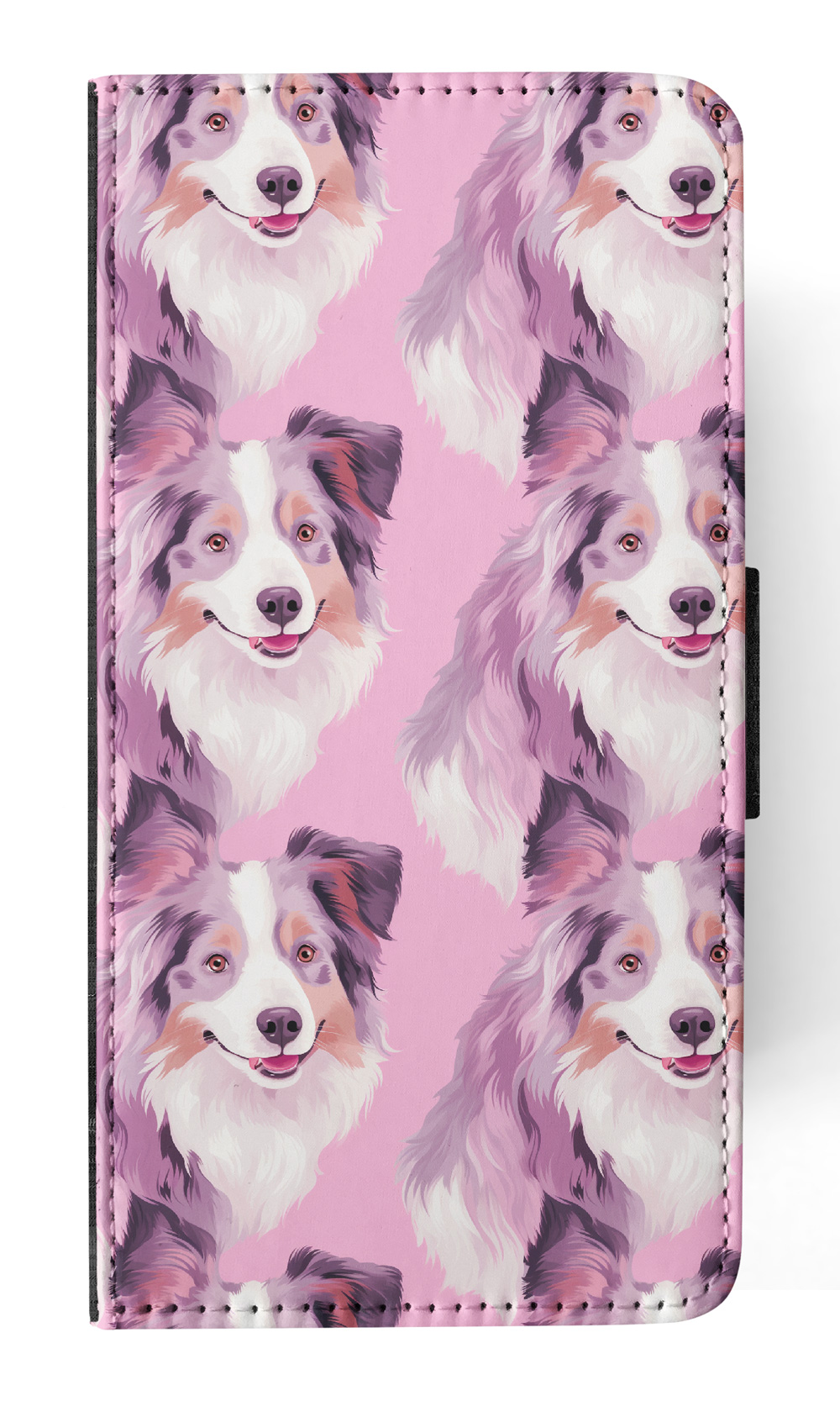 FLIP CASE FOR APPLE IPHONE|AUSTRALIAN SHEPHERD PUPPY DOG CANINE PATTERN #A2