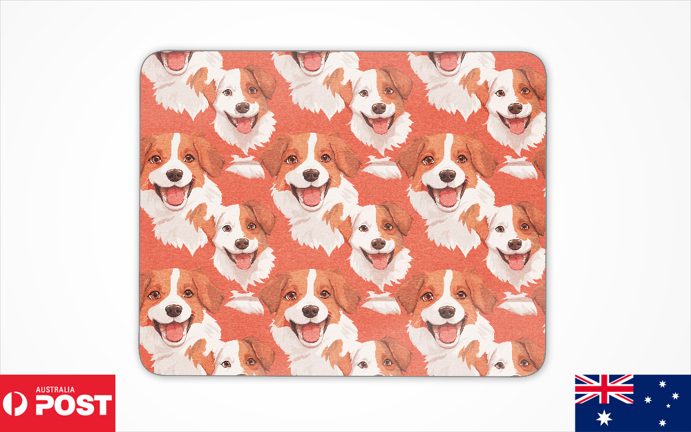 MOUSE PAD DESK MAT ANTI-SLIP|AUSTRALIAN SHEPHERD PUPPY DOG CANINE PATTERN #A2