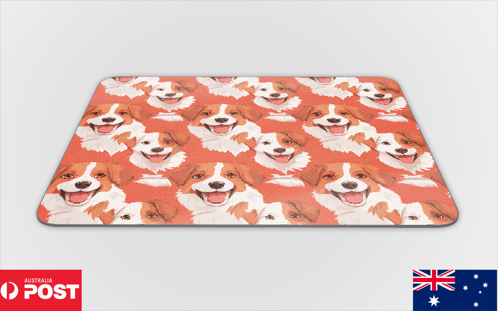 MOUSE PAD DESK MAT ANTI-SLIP|AUSTRALIAN SHEPHERD PUPPY DOG CANINE PATTERN #A2