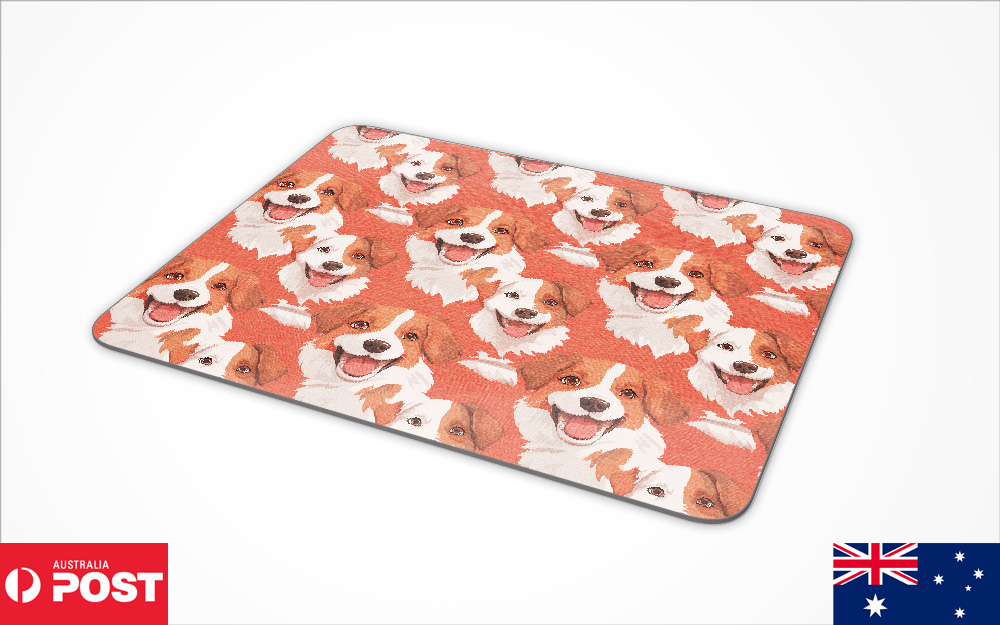 MOUSE PAD DESK MAT ANTI-SLIP|AUSTRALIAN SHEPHERD PUPPY DOG CANINE PATTERN #A2