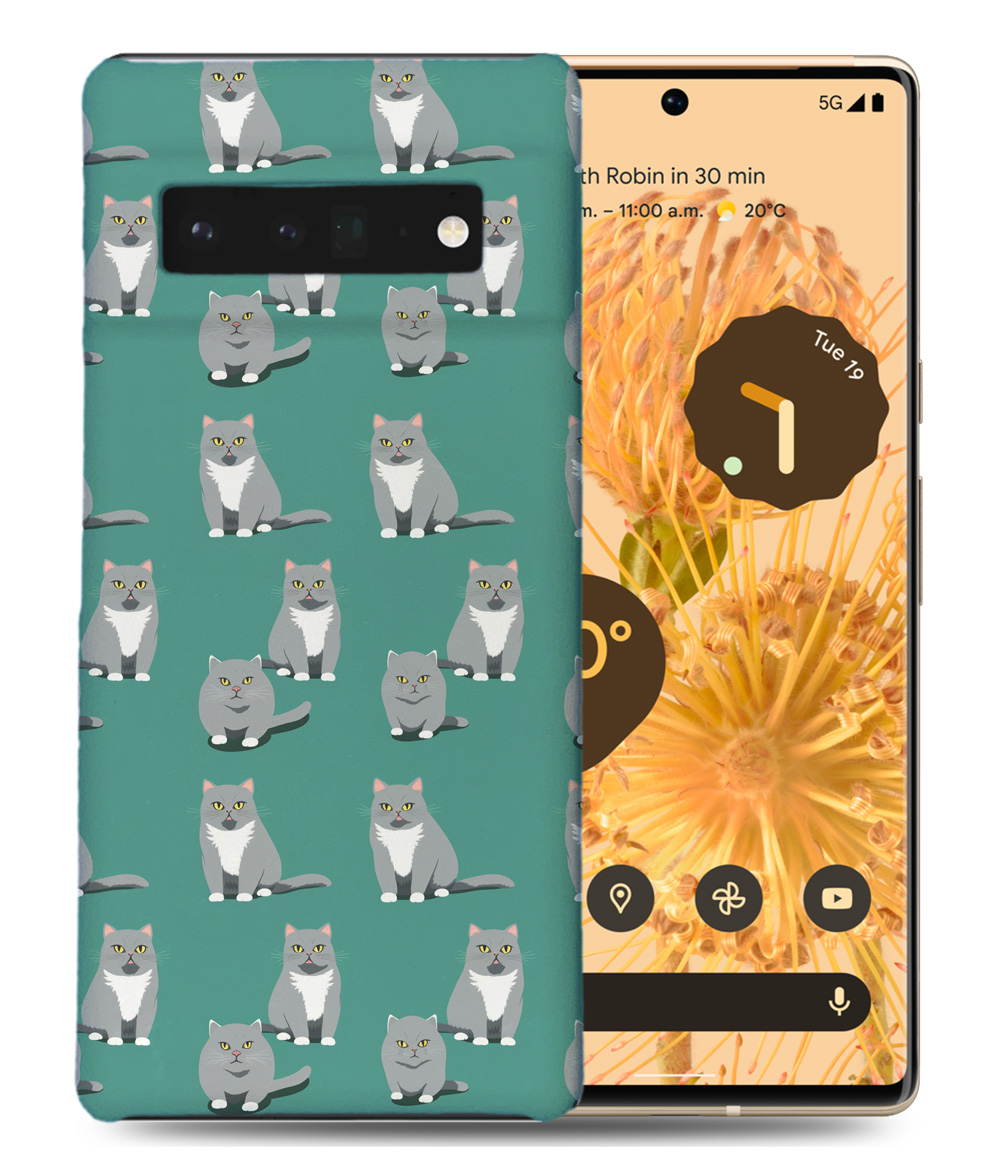 CASE COVER FOR GOOGLE PIXEL|CUTE BRITISH SHORTHAIR KITTEN CAT PATTERN #A2 - Picture 2 of 16