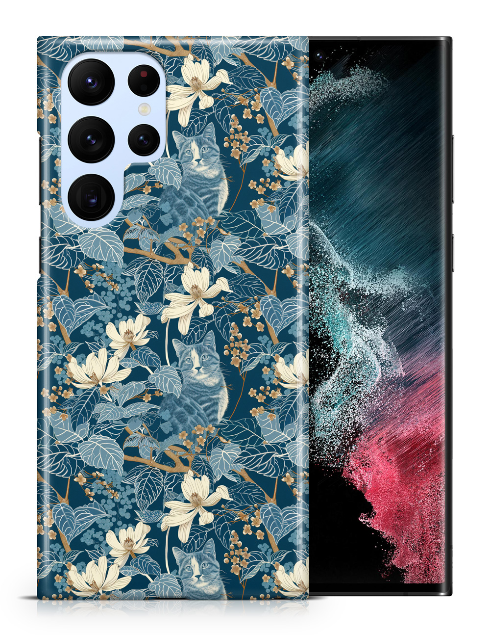 FUNDA FUNDA PARA SAMSUNG GALAXY|PATRÓN GATO PELO LARGO JAVANÉS O PUNTO DE COLOR #A1 - Imagen 6 de 20