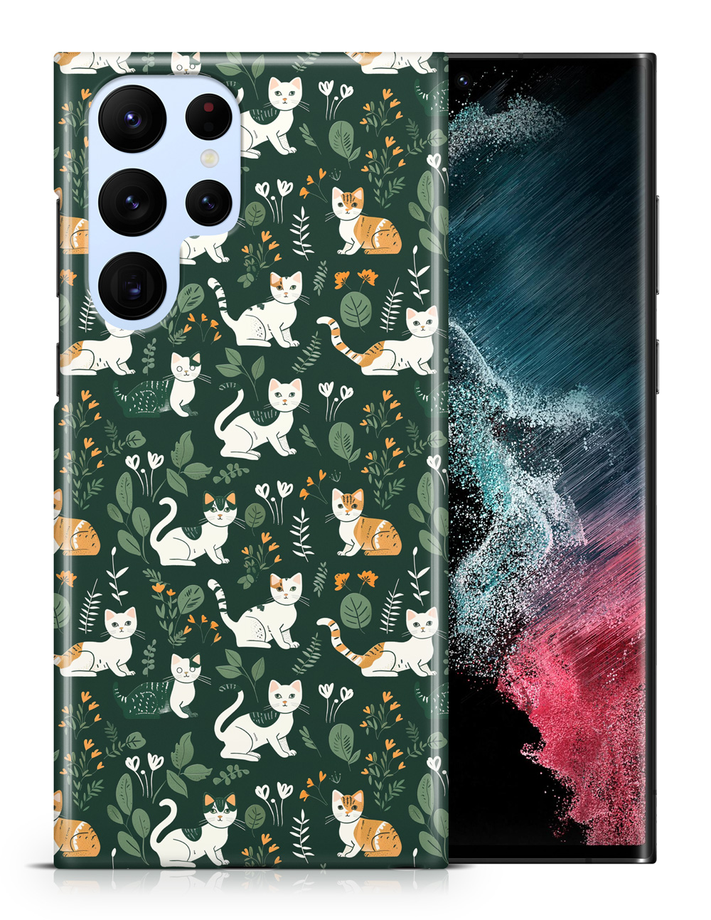FUNDA FUNDA PARA SAMSUNG GALAXY|PATRÓN GATO PELO LARGO JAVANÉS O PUNTO DE COLOR #A2 - Imagen 9 de 20