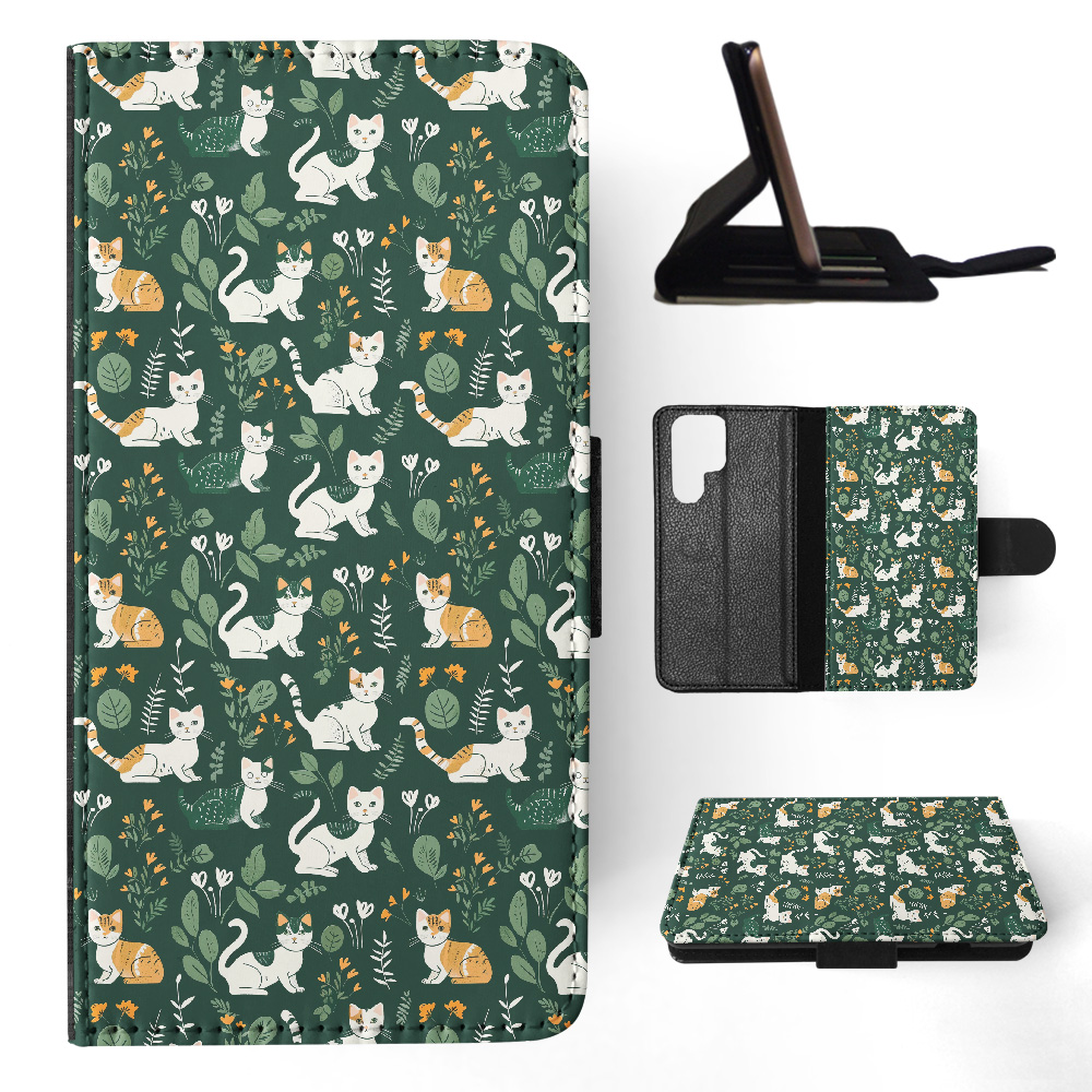 FUNDA ABATIBLE PARA SAMSUNG GALAXY|PATRÓN GATO PELO LARGO JAVANÉS O PUNTO DE COLOR #A2 - Imagen 9 de 36