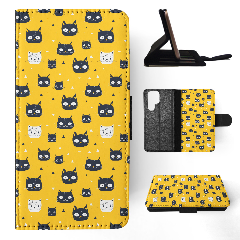 FUNDA ABATIBLE PARA SAMSUNG GALAXY|PATRÓN GATO PELO LARGO JAVANÉS O PUNTO DE COLOR #A2 - Imagen 16 de 36