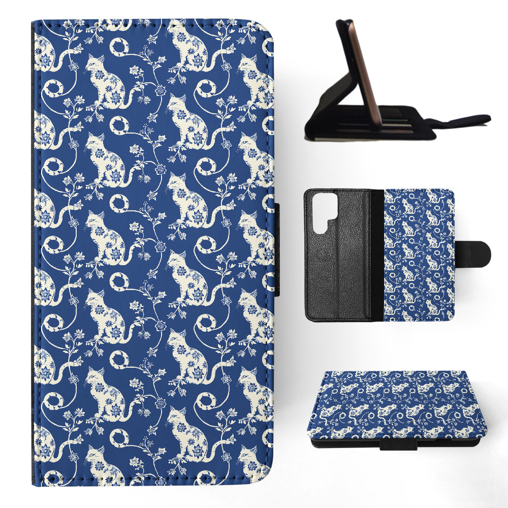FUNDA ABATIBLE PARA SAMSUNG GALAXY|PATRÓN GATO PELO LARGO JAVANÉS O PUNTO DE COLOR #A2 - Imagen 23 de 36
