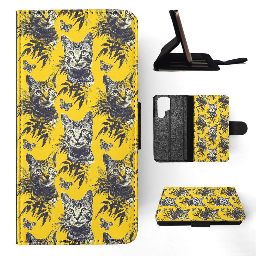 FUNDA ABATIBLE PARA SAMSUNG GALAXY|PATRÓN GATO PELO LARGO JAVANÉS O PUNTO DE COLOR #A2 - Imagen 30 de 36
