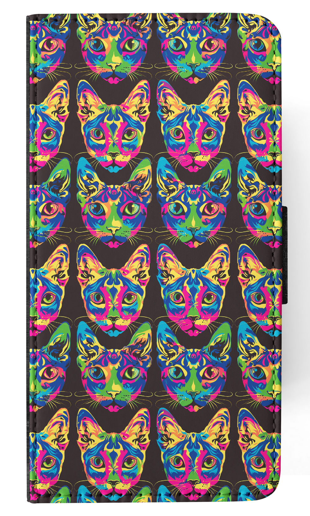 FUNDA ABATIBLE PARA SAMSUNG GALAXY|LINDA ORIENTAL BICOLOR GATITO GATO PATRÓN #A2 - Imagen 3 de 36