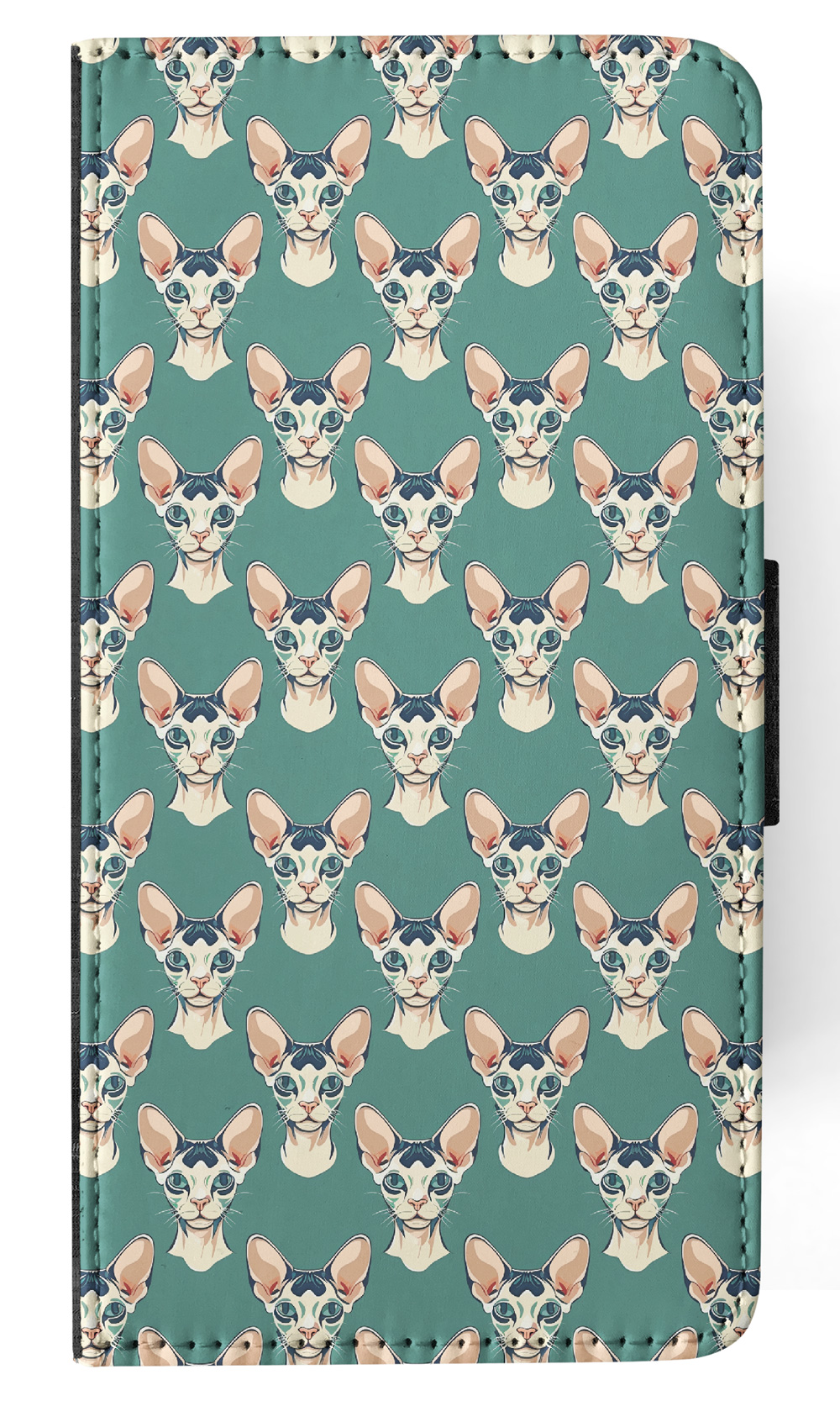 FUNDA ABATIBLE PARA SAMSUNG GALAXY|LINDA ORIENTAL BICOLOR GATITO GATO PATRÓN #A2 - Imagen 17 de 36