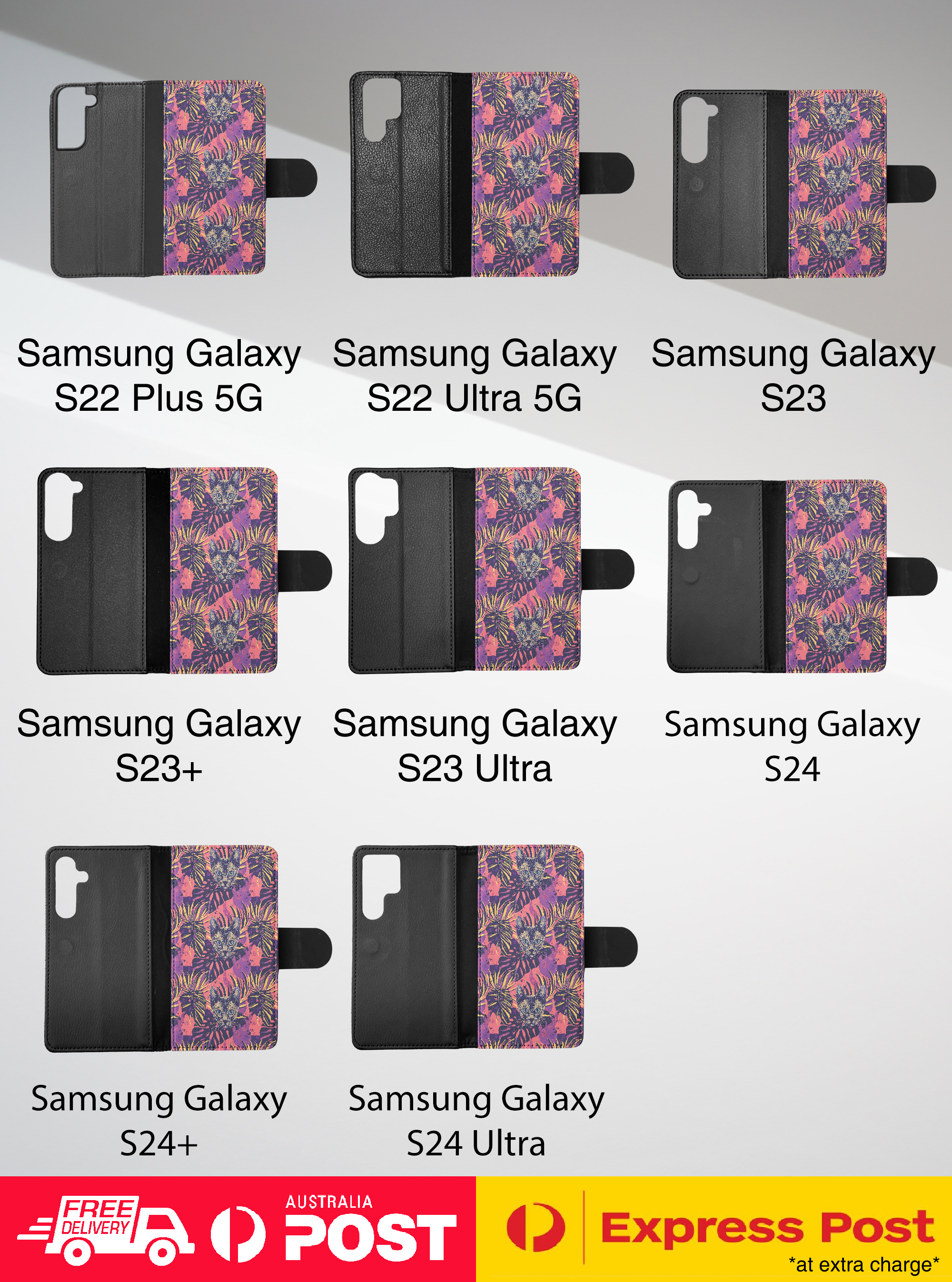 FUNDA ABATIBLE PARA SAMSUNG GALAXY|LINDA ORIENTAL BICOLOR GATITO GATO PATRÓN #A2 - Imagen 36 de 36