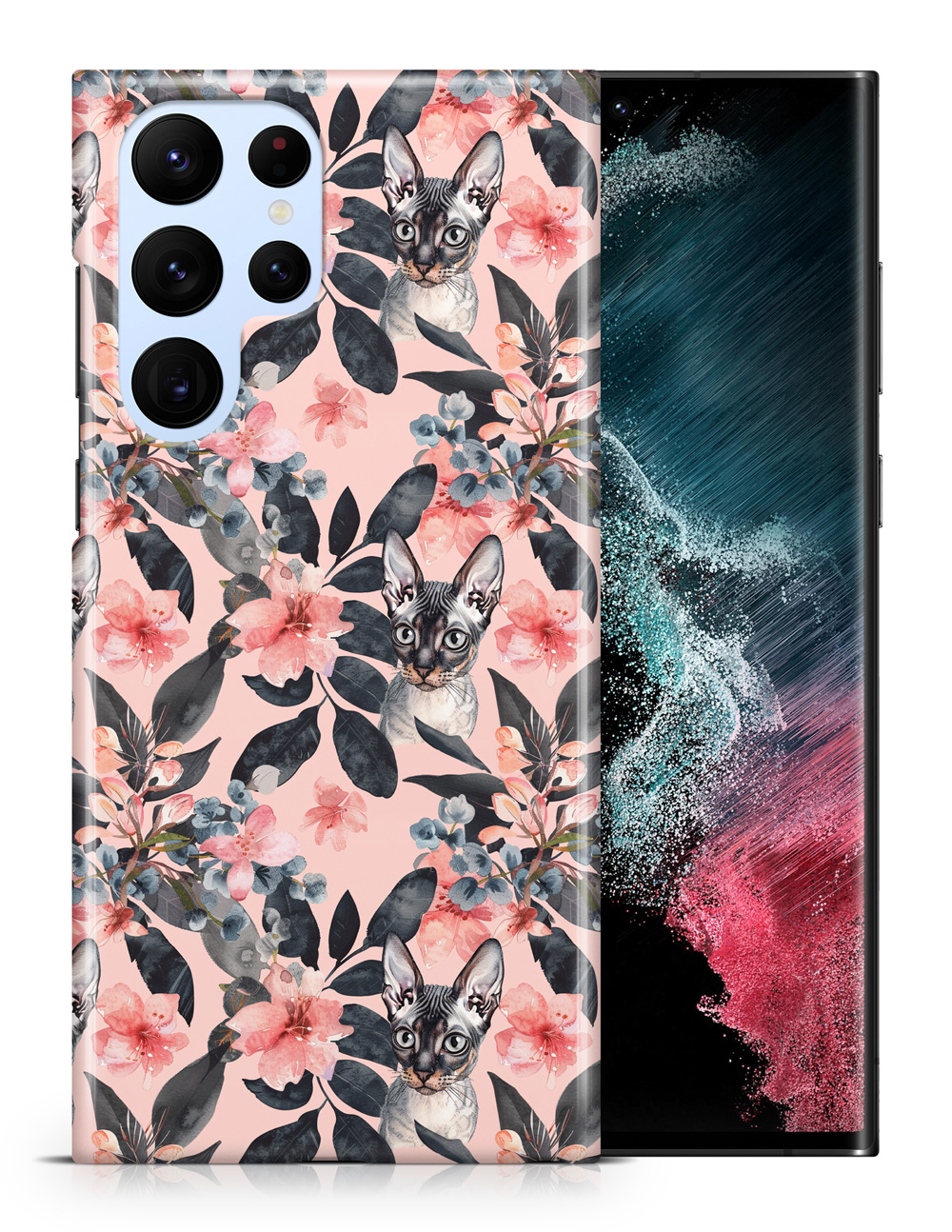 FUNDA FUNDA PARA SAMSUNG GALAXY|LINDO PATRÓN ORIENTAL GATO GATITO PELO CORTO #A1 - Imagen 6 de 20