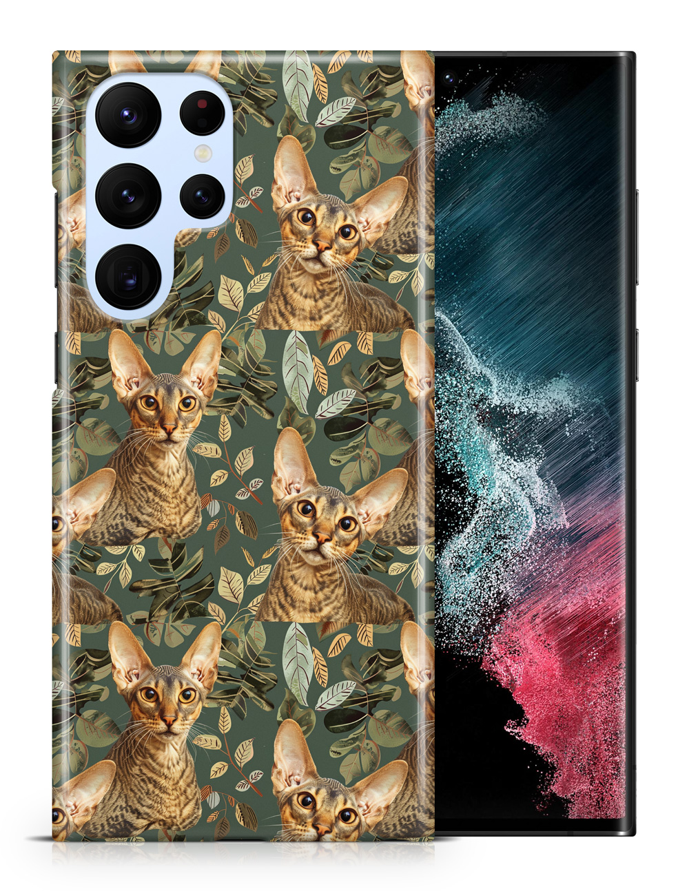 FUNDA FUNDA PARA SAMSUNG GALAXY|LINDO PATRÓN ORIENTAL GATO GATITO PELO CORTO #A1 - Imagen 9 de 20