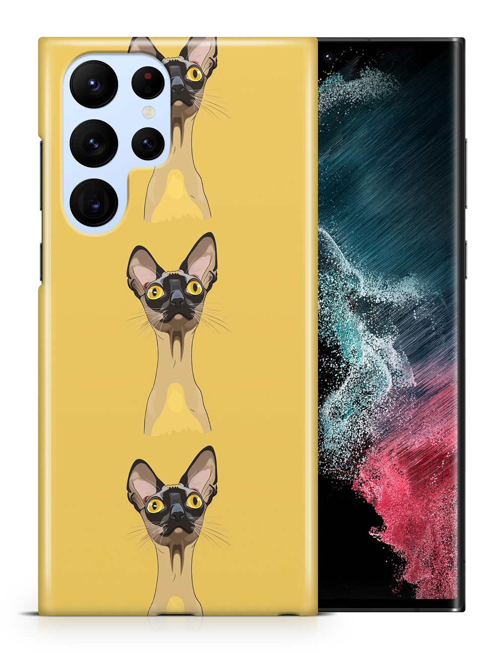 FUNDA FUNDA PARA SAMSUNG GALAXY|LINDO PATRÓN ORIENTAL GATO GATITO PELO CORTO #A1 - Imagen 12 de 20