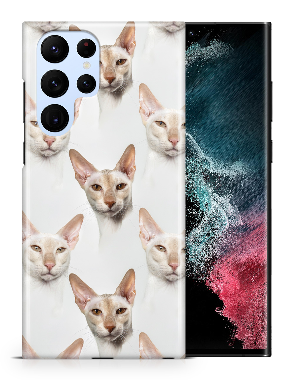 FUNDA FUNDA PARA SAMSUNG GALAXY|LINDO PATRÓN ORIENTAL GATO GATITO PELO CORTO #A1 - Imagen 18 de 20