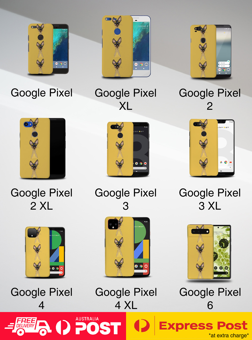 FUNDA FUNDA PARA GOOGLE PIXEL|LINDO PATRÓN ORIENTAL GATO GATITO PELO CORTO #A1 - Imagen 9 de 16