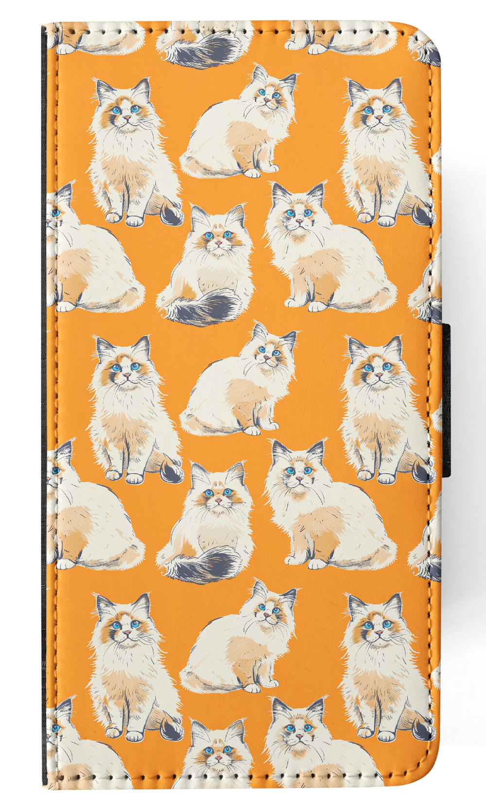 FLIP CASE FOR SAMSUNG GALAXY|CUTE RAGAMUFFIN OR LIEBLING KITTEN CAT PATTERN #A2 - Picture 10 of 36